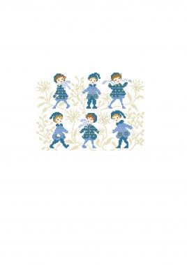 Couv Enfants manteaux jacquard bleu2